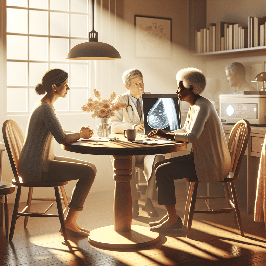 Ilustração sobre Debate Sobre a Frequência das Mamografias